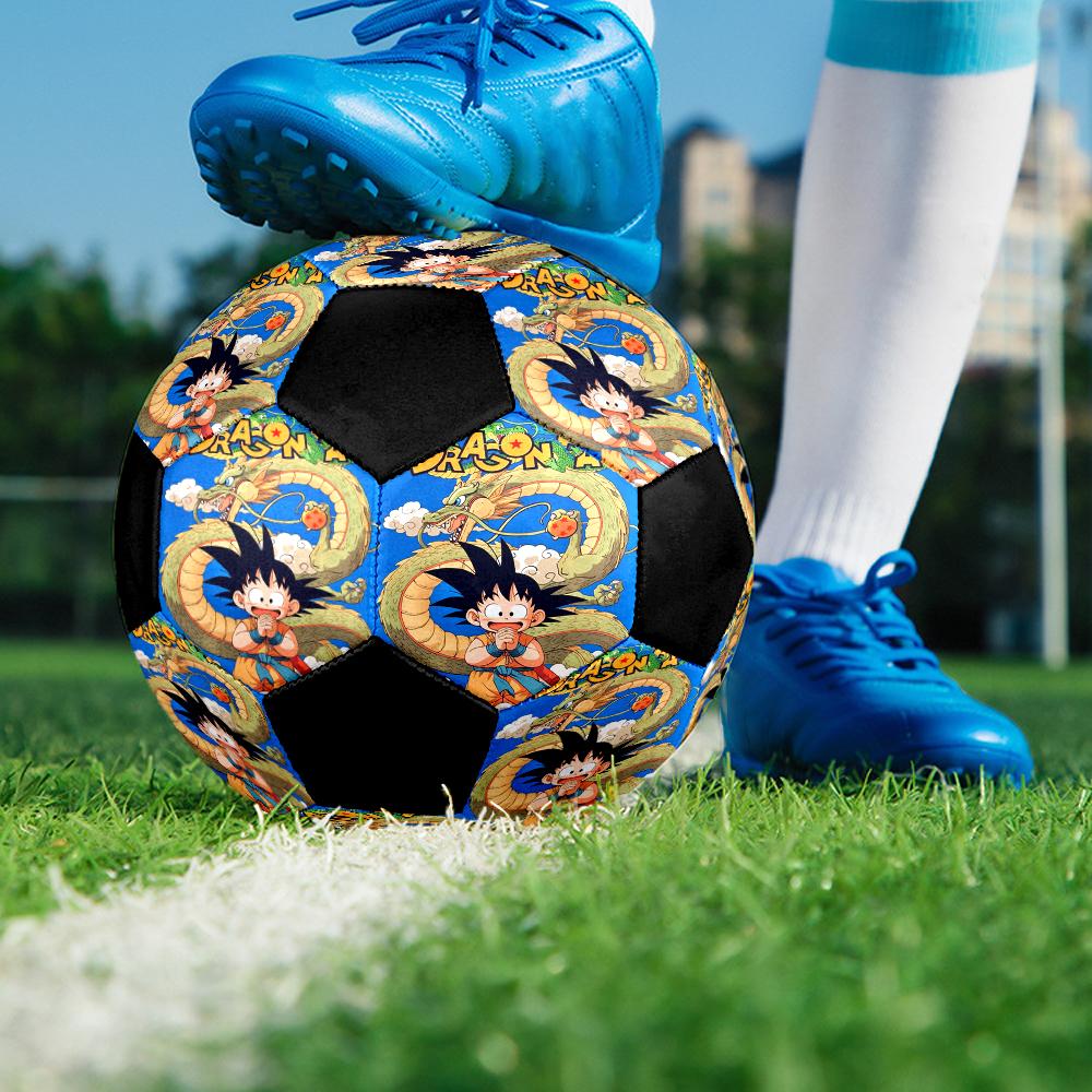 Dragon Ball Indoor Soccer Ball Colorful Machine Stitched PVC Size 5 Team Training Competition Ready Durable High-Bounce Cool Sports Gift