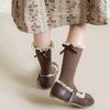 Cotton Bowknot Stockings Bowknot Girl Long Socks Baby Dress Lolita Sock