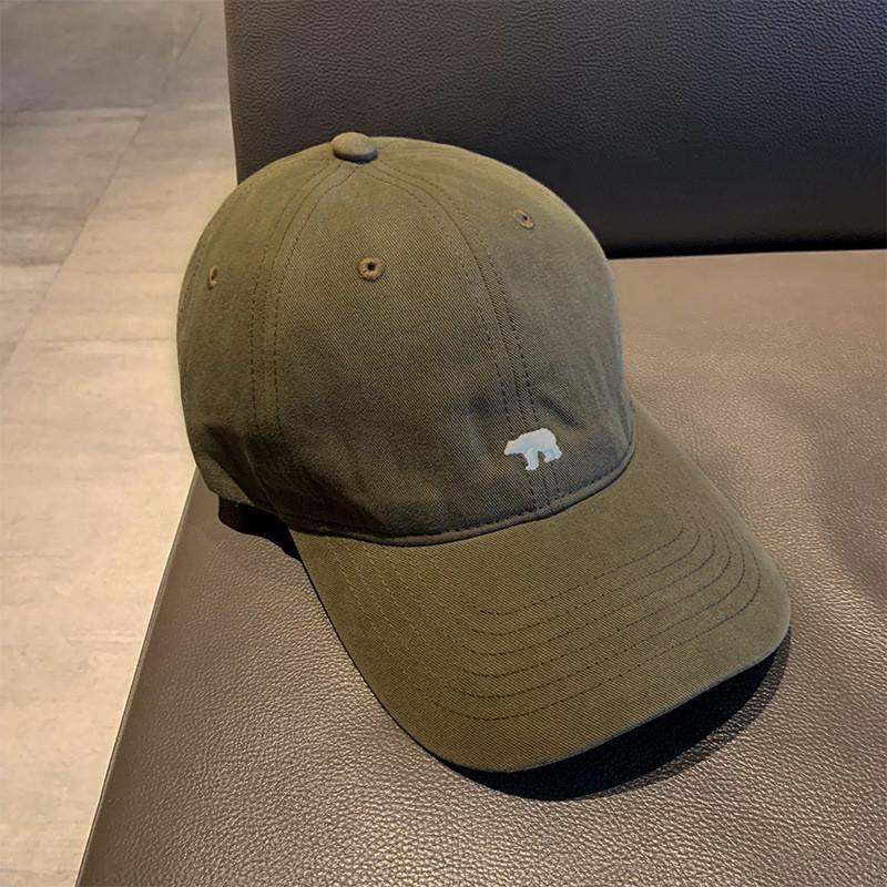 Шикарная бейсболка с регулируемой посадкой и вышивкой в виде белого медведя для защиты от солнца