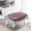 Скатерть с принтом для торта, украшение для ресторанного стола и противообрастающая прямоугольная форма для дома