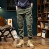 Брюки-карго для бега, мужские повседневные мужские брюки с несколькими карманами Y2k, спортивные штаны, уличная одежда, технологичная одежда, зеленые спортивные брюки в стиле милитари, BL7608