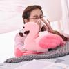 Pink Flamingo Plush Tissue Box Holder Car Usage Stuffed Cartoon Animal Plushie Decoration Gift