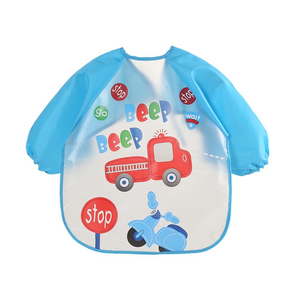 Cartoon Pattern 0-3 Years Baby Anti-dirty Bib PEVA Dirt Proof Feeding Burp Cloths Baby Eating