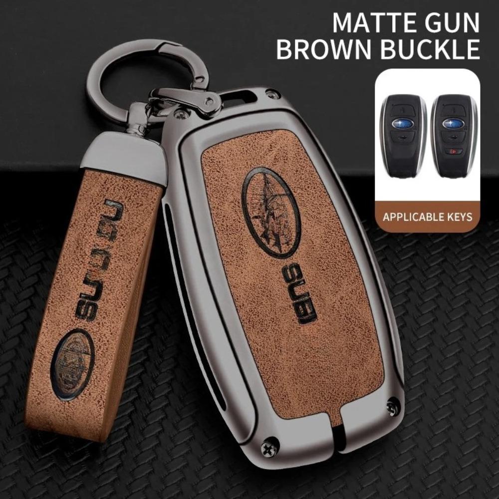 Автомобильный чехол-сумка для ключей из цинкового сплава для Subaru Brz Wrx Xv Ascent Forester Outback Impreza Legacy Металлическая оболочка для ключа автомобиля Автоаксессуары