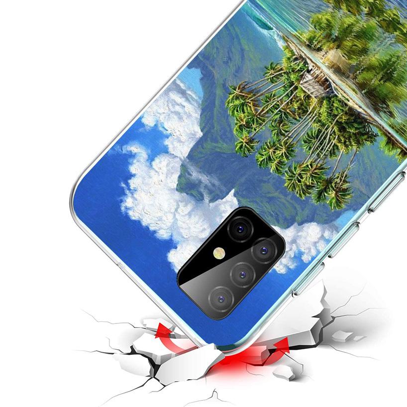 Летний закат на пляже, море, пальма, чехол для телефона для Samsung Galaxy A17 A16 A15 A14 A13 A57 A56 A55 A54 A53 A37 A36 A35 A34 A33 A26