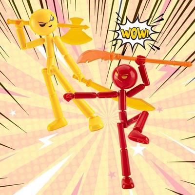 1 Набор Новая Фигурка Действия Stickman Собранный Робот Подвижный 3D Печать Манекен Многосуставной Stickman Игрушка