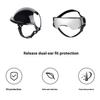 Comfortable Dog Sports Helmet Goggles Set with Shock Absorption Easy to Wear Design for Pet Outdoor Mountain Climbing
