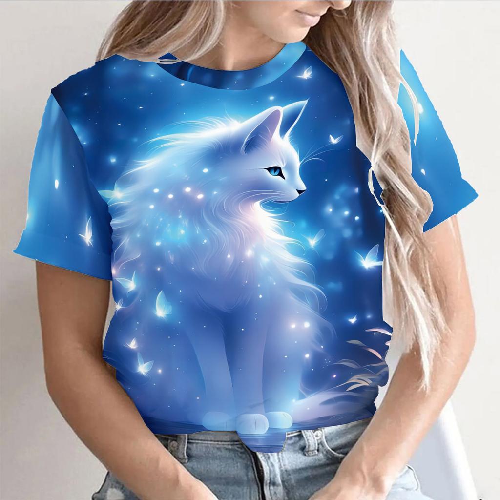 3D Футболка с женским принтом «Бабочка», рубашка с вырезом, короткие рукава, большие размеры, женская мода, лето, новинка, 2025