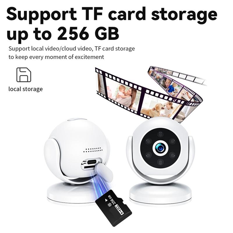 Камера видеонаблюдения с высоким разрешением, ночное видение, мониторинг безопасности ребенка, беспроводная IP-камера для помещений