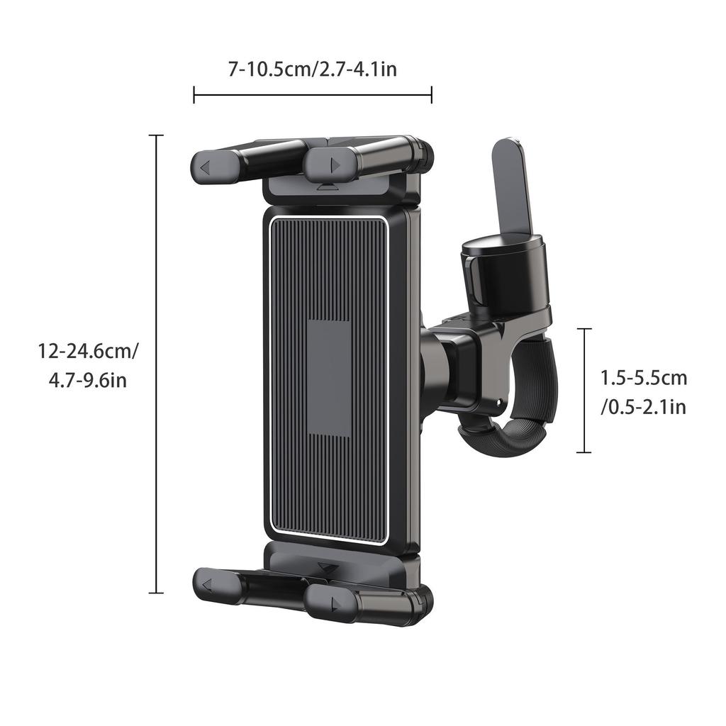 Universal Anti-Drop Holder for Mountain Bikes, Motorcycles, Electric Vehicles, and Fitness Equipment - Fits Phones and Tablets