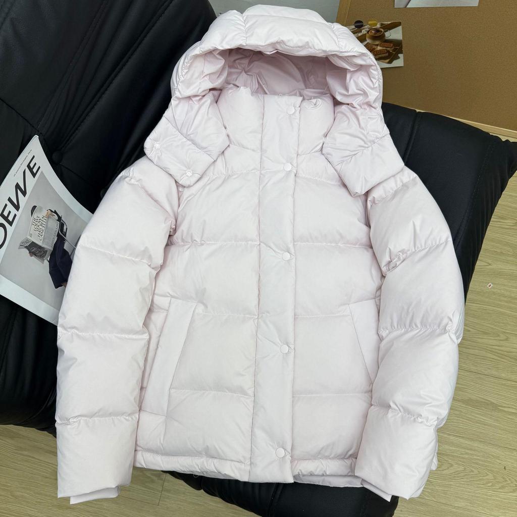 2025 Women's Petite White Duck Down Jacket - Simple, Fashionable, Hot-Selling Lu Style - Warm, Thickened Coat