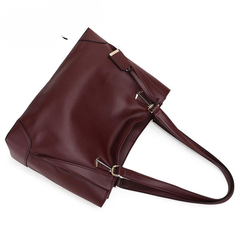 Женская сумка, новый верхний слой из воловьей кожи, мягкая кожаная сумка, большая вместимость, повседневная сумка через плечо для мам, женская