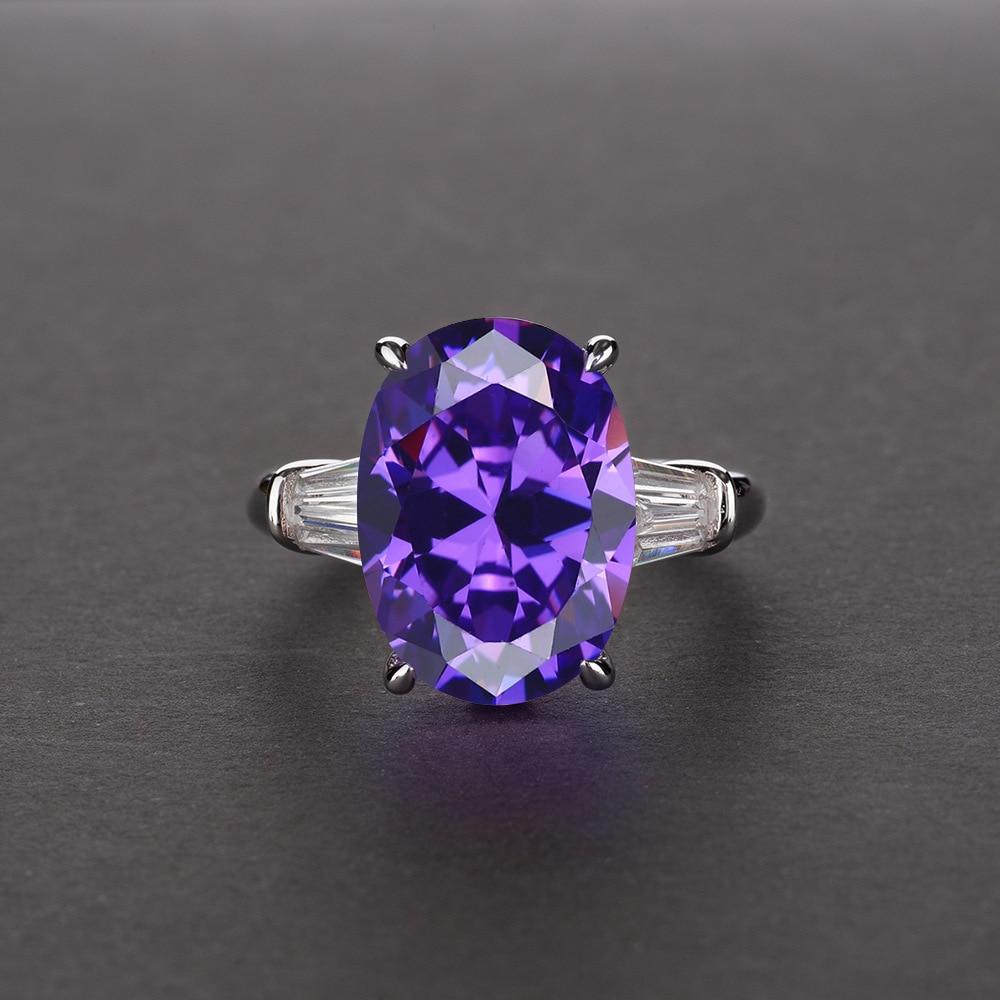 Классический Серебристый Цвет Цитрин Драгоценный Камень Камень Рождения Свадебный Свадебный Помолвочное Кольцо на Палец Тонкая Ювелирная Работа Классическое Кольцо на Палец
