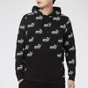 Puma All-Over Logo Print Casual Sport Hoodie Men Tops Black 588803-01
