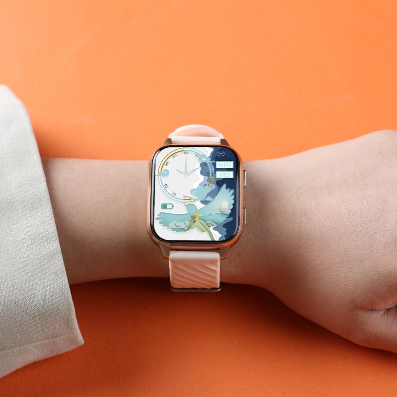 Умные часы Rainbuvvy FW12, 1,85 дюйма, TFT-дисплей 240x280, BT5.2, Bluetooth, вызовы, IP68, водонепроницаемый, поддержка нескольких спортивных режимов, 300 мАч, длительный режим ожидания