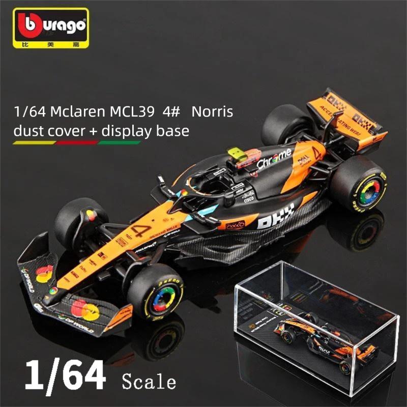 YRS3 Bburago Новое поступление 1:64 Модель гоночного автомобиля Формулы-1 Red Bull RB21 Ferrari Mercedes McLaren Коллекционный подарок