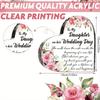 Daughter's Wedding Heart - Acrylic Keepsake Gift with Photography Utility