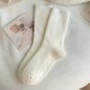 Thick Fuzzy Wool Socks Cashmere Long Socks Fashion Winter Warm Velvet Socks  For Women