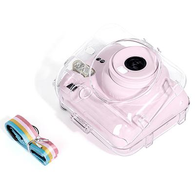 Блестящий чехол для камеры Fujifilm Instax Mini 12, прозрачная сумка с ремешком