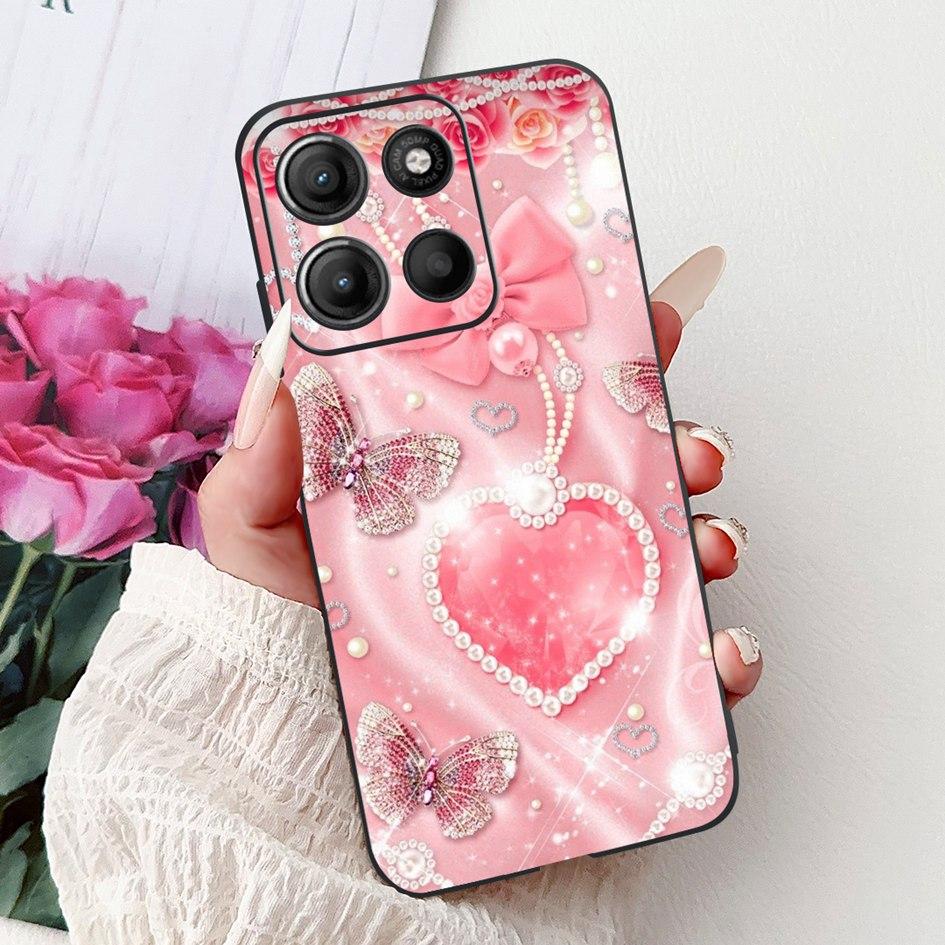 Силиконовый чехол для Motorola Moto G15 G75 2024 Cover Милый Панда Лев Ударопрочный ТПУ Чехлы для телефона Для MotoG15 MotoG75 G 75 G 15 Etui
