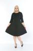 Women's Big Size Dress Black Plus Size Sleeve Kilosh Dress