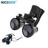 NICEDN/ Doctor Magnifier Eyeglass Top Clip 3.5X420 Compatible with All Eyeglasses Changing Pupil Dental Loupes