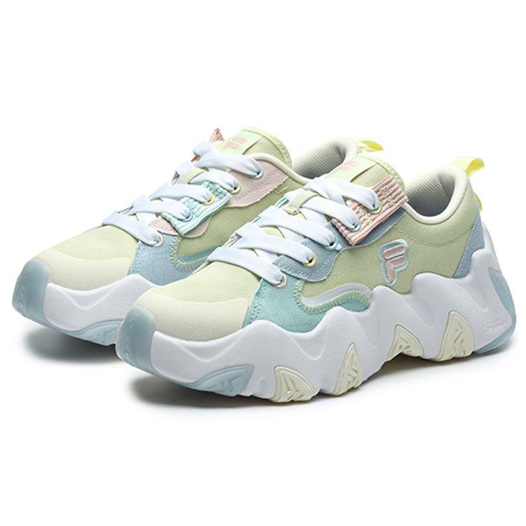 Fila Fusion Кеды на толстой подошве Звезда Модные Универсальные Низкие Повседневные Кроссовки Женские Небесно-Голубые T12W227322FWC