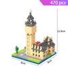 Micro Bricks Mini Architecture Sets Eiffel Tower Big Ben Rome Colosseo Model Building Diamond Blocks Pyramid Pisa Taj Mahal Kits