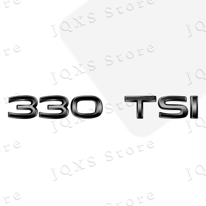 AABIO1 1Pcs 3D Metal Car Decor 300 330 380 280 230 TSI Emblem Badge Auto Bumper Trunk Sticker For Volkswagen Passat MK7 MK6 Jetta Polo