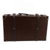 Wood Vintage Suitcase Brown Wooden Storage Box Multi-purpose Organizer  Home Organization