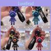 Lightning Key Bear Chain Ring Astronaut Figure Doll Bag Pendant Car Keyholder