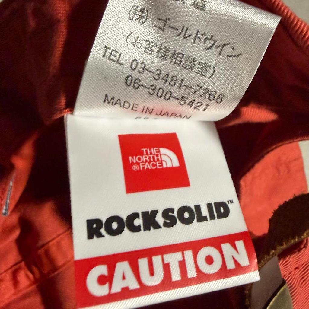 Б/у 00-е годы Сделано в Японии The North Face ROCKSOLID Кепка Оранжевая Синяя