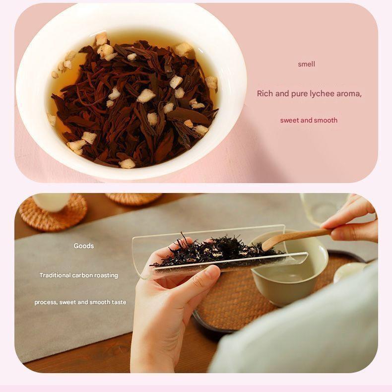Jinfan Brand Original Lychee Black Tea 150 г - Органический ароматизированный черный чай