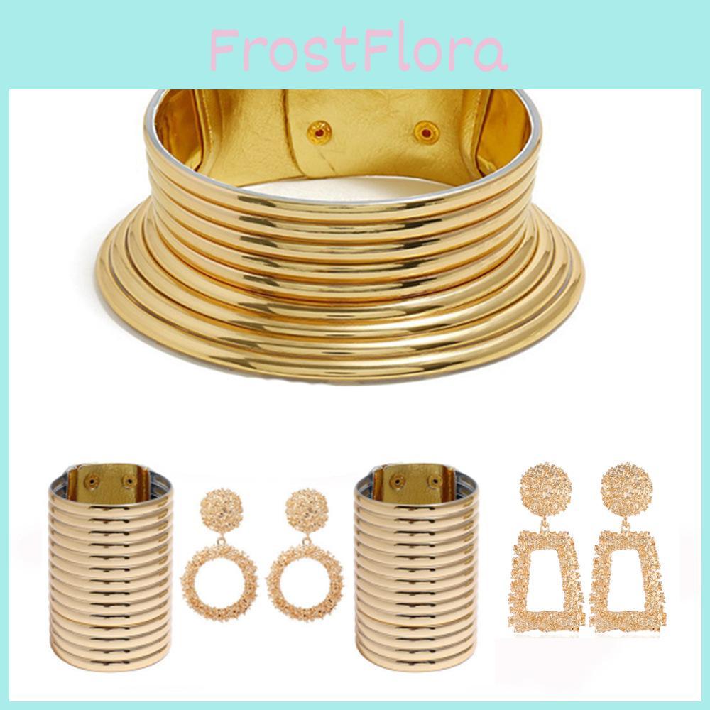 Metal Inspired Folk Choker Necklace With Geometric Design For Festival Wear