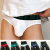 Men Briefs Wide Waistband Low-rise Triangle Cut Panties Breathable 3D Cutting Quick-Drying Seamless Design Underwear
