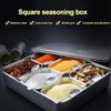 Rust-proof Seasoning Box 6/8 Grids Food Preparation Box Durable Dessert Ingredient Box