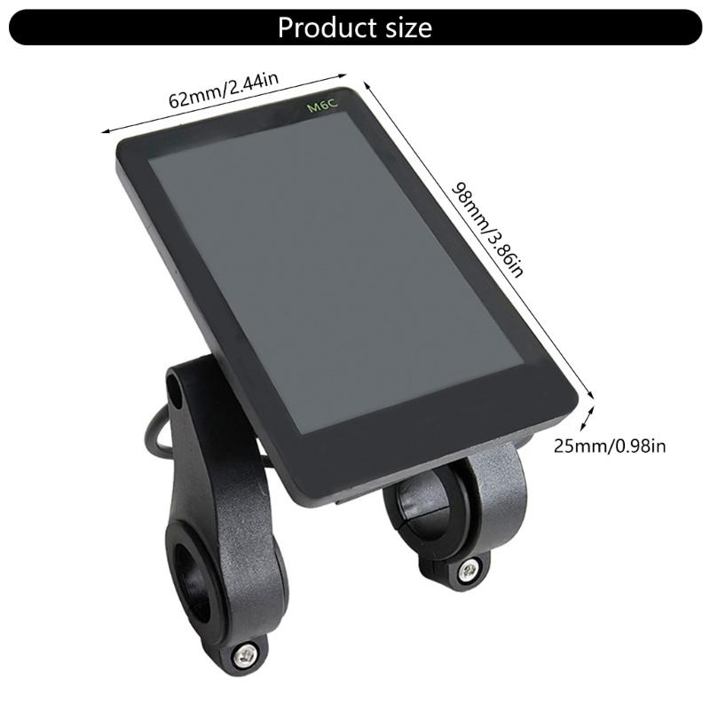 Electric Display Panel Scooter Speed Monitor,LCD Panel Screen for Electric Bikes, 24V 36V 48V 60V Universal LCD Display