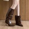 French Pointed Thin Heel Two Wear Boots Autumn and Winter 2025 New Fashion Versatile High Heel Boots Thin Boots Women