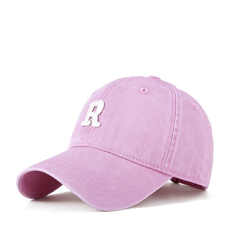New Retro Old-washed Letters Embroidered Baseball Cap Men and Women with Duck Tongue Hats