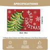 4/6pcs Christmas Themed Placemats with Christmas Tree and Snowflake Patterns, Featuring "MERRY CHRISTMAS" Print, Suitable for Holiday Dining Tableclot