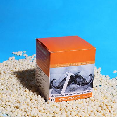 Набор для удаления волос в носу с помощью воска, эффективное и безопасное удаление волос в носу для женщин и мужчин, набор для удаления волос в носу с помощью воска для носа 50 г