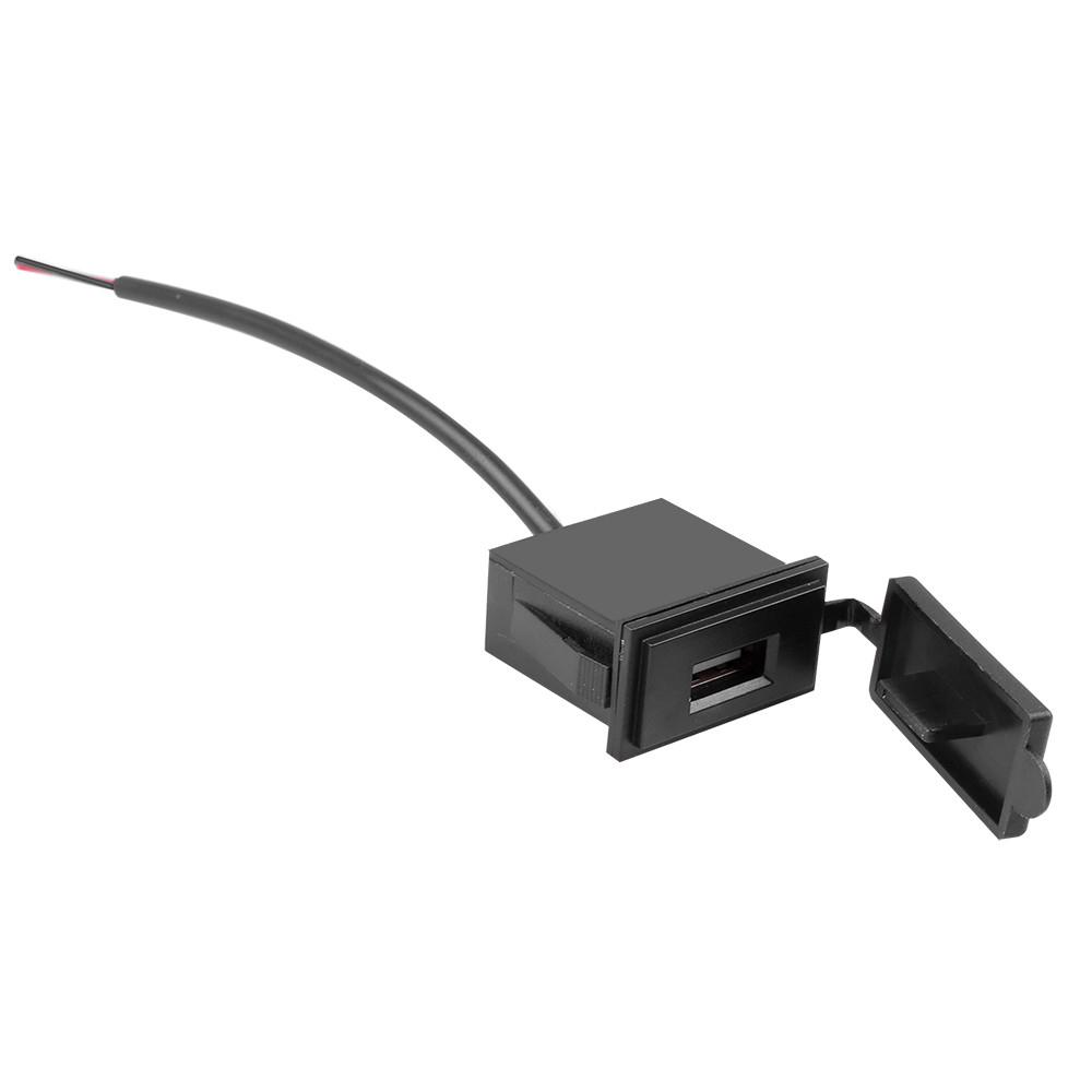 Автомобильное зарядное устройство USB 12-24 В 2,4 А, адаптер квадратной формы, водонепроницаемый разъем, адаптер питания, переключатель для зарядного устройства для мотоцикла, автофургона, круизного судна