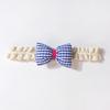 New summer baby headband, solid color bow children's headscarf, thin lace baby hair accessories