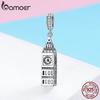 BAMOER New Collection 925 Sterling Silver British Big Ben Building Pendant Charm Fit Charm Bracelets