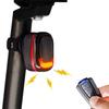 Gelielim Велосипедный задний фонарь с пультом дистанционного управления, автоматический, IP66, USB, высокая батарея, 4 уровня яркости, ночное время, простое управление, японская инструкция, защита от кражи