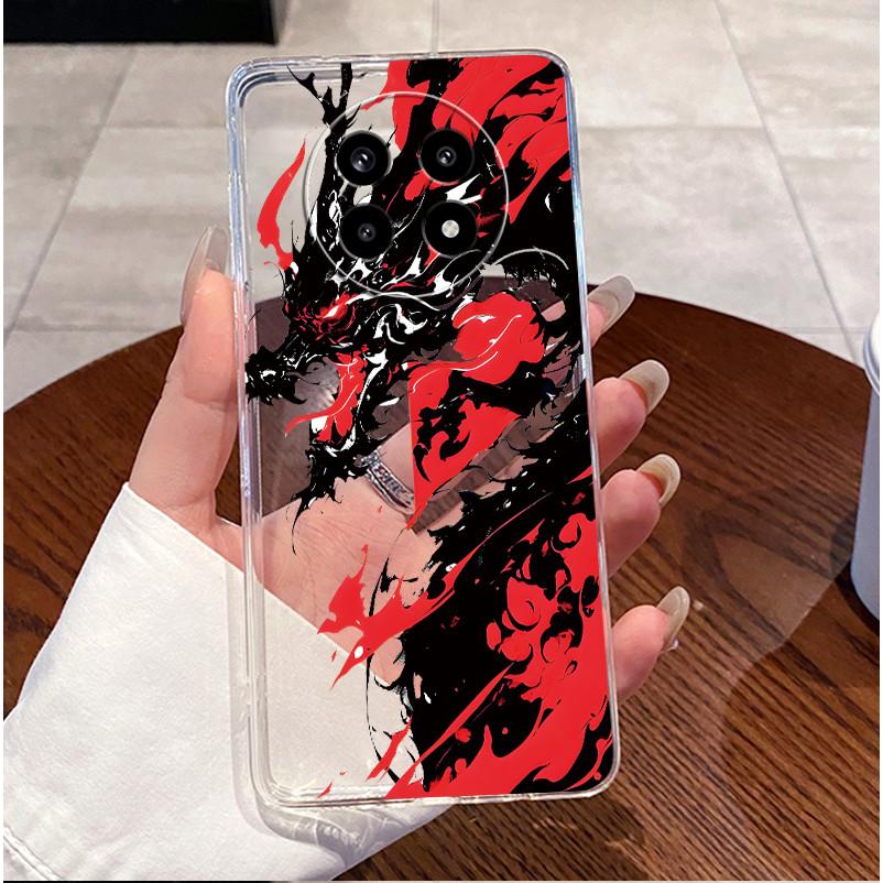Luxury Cute Love Rabbit Clear Case For Oppo Realme 13 Plus 5g Soft Silicone Transparent Bumper Back Cover Realme13+ 13Plus Funda