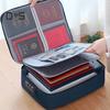 Document Organizer Folio Storage Bag with Handle Zipper Closure Large Capacity Waterproof Envelope File Holder Organizer