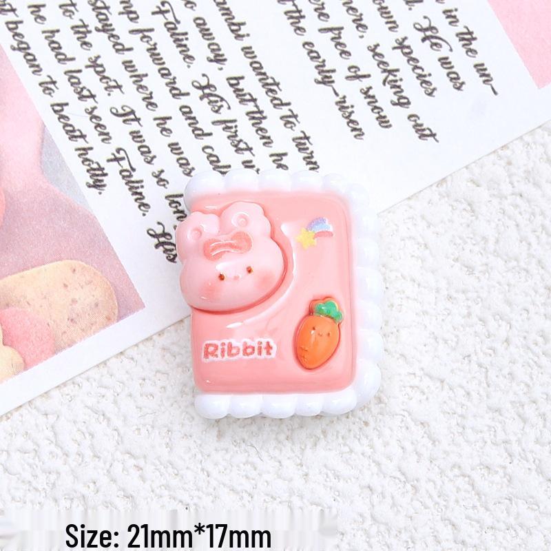 Little Bunny Cartoon Resin Buttons for DIY Jewelry & Hair Clips