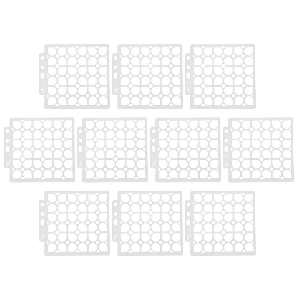 10Pcs Mandala Template Painting Drawing Stencils Reusable DIY Making Mold Art Craft Supplies