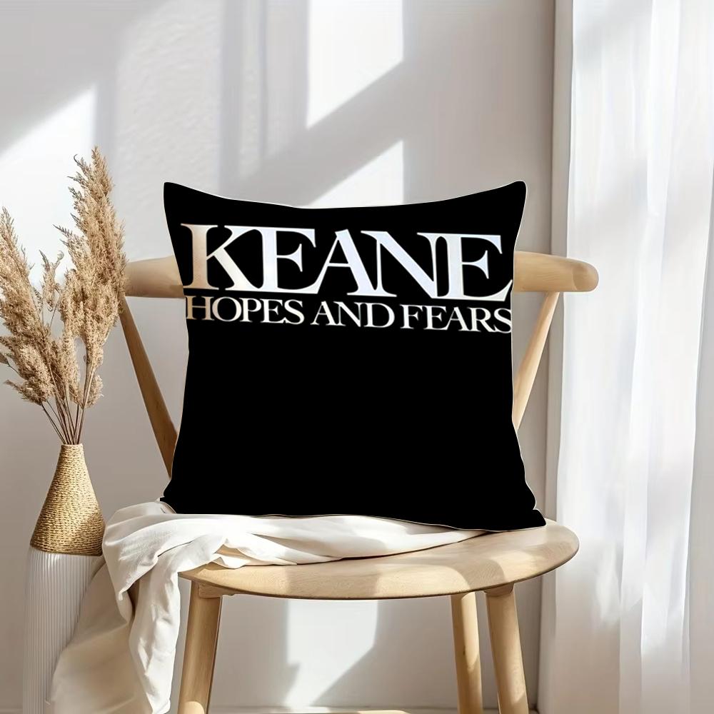 Чехол на подушку K-Keane Rock Мягкий плюшевый плед | Двусторонний декоративный чехол для подушки | Декор для дивана, спальни, дома